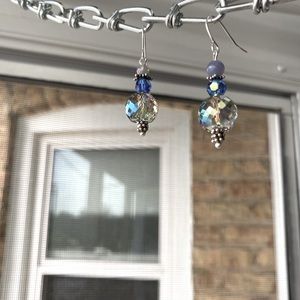 Earrings handcrafted with Swarovski